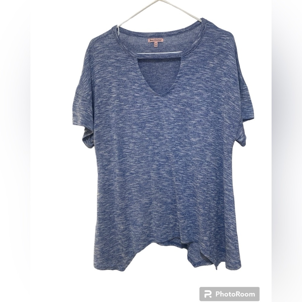 Juicy Couture | blue asymmetrical top size medium